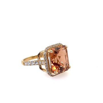 Peach Tourmaline Ring | Rare Ring